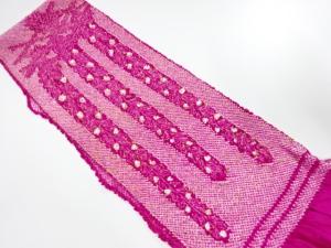 正絹　振袖用　絞り帯揚げ